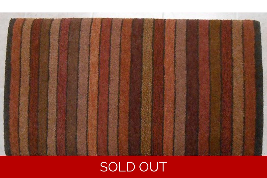 Brown and Red Stripe, Tufted Herdwick and Swaledale Rug